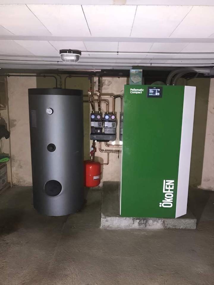 Système de chauffage à granulés de bois Montcel